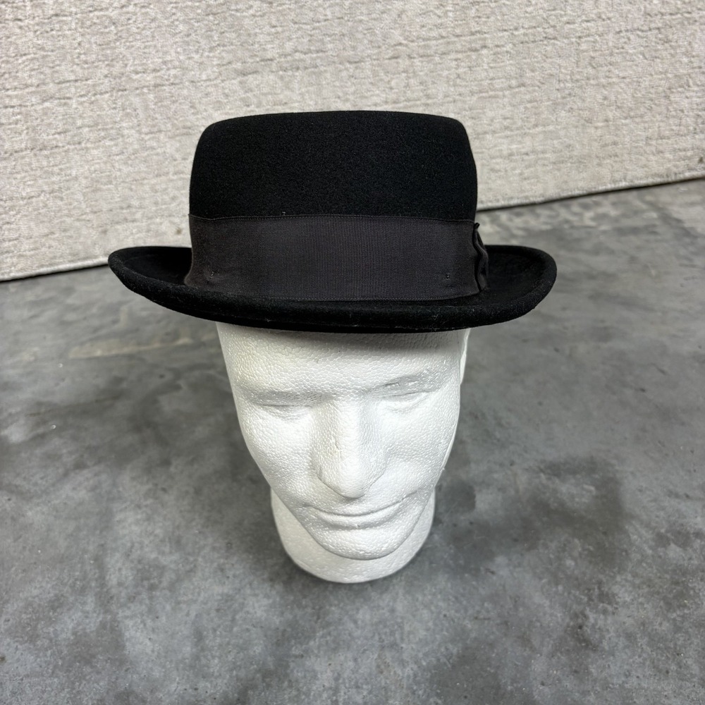 Bailey of Hollywood Tino Fedora Hat Black LiteFelt Wool Packable Size Large USA